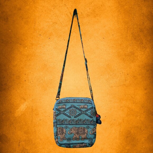 Boho Pattern Crossbody Travel Bag | Multi-Pocket Purse | Adjustable Strap | NEW - Picture 1 of 5
